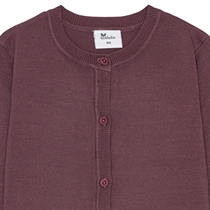 BIRKHOLM Strik Cardigan Bordeaux Lilla